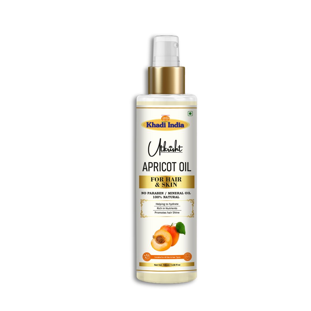 Utkrisht Khadi Apricot Oil For Skin & Hair 100ml