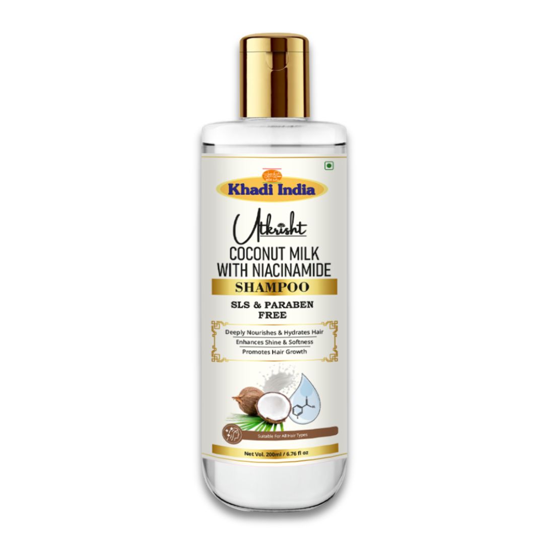 Utkrisht Khadi Coconut Milk & Niacinamide Shampoo 200ml