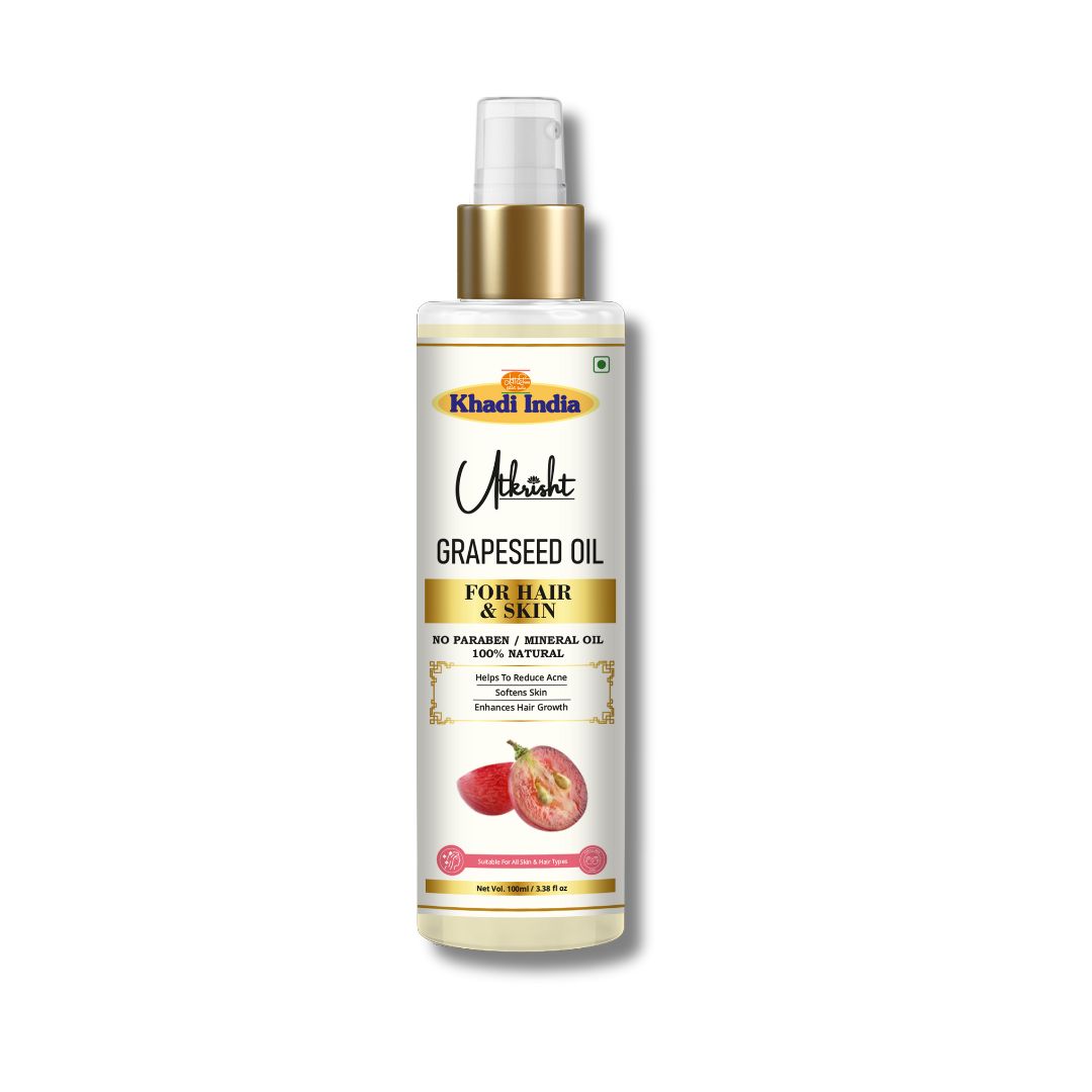 Utkrisht Khadi Grapeseed Oil For Skin & Hair 100ml