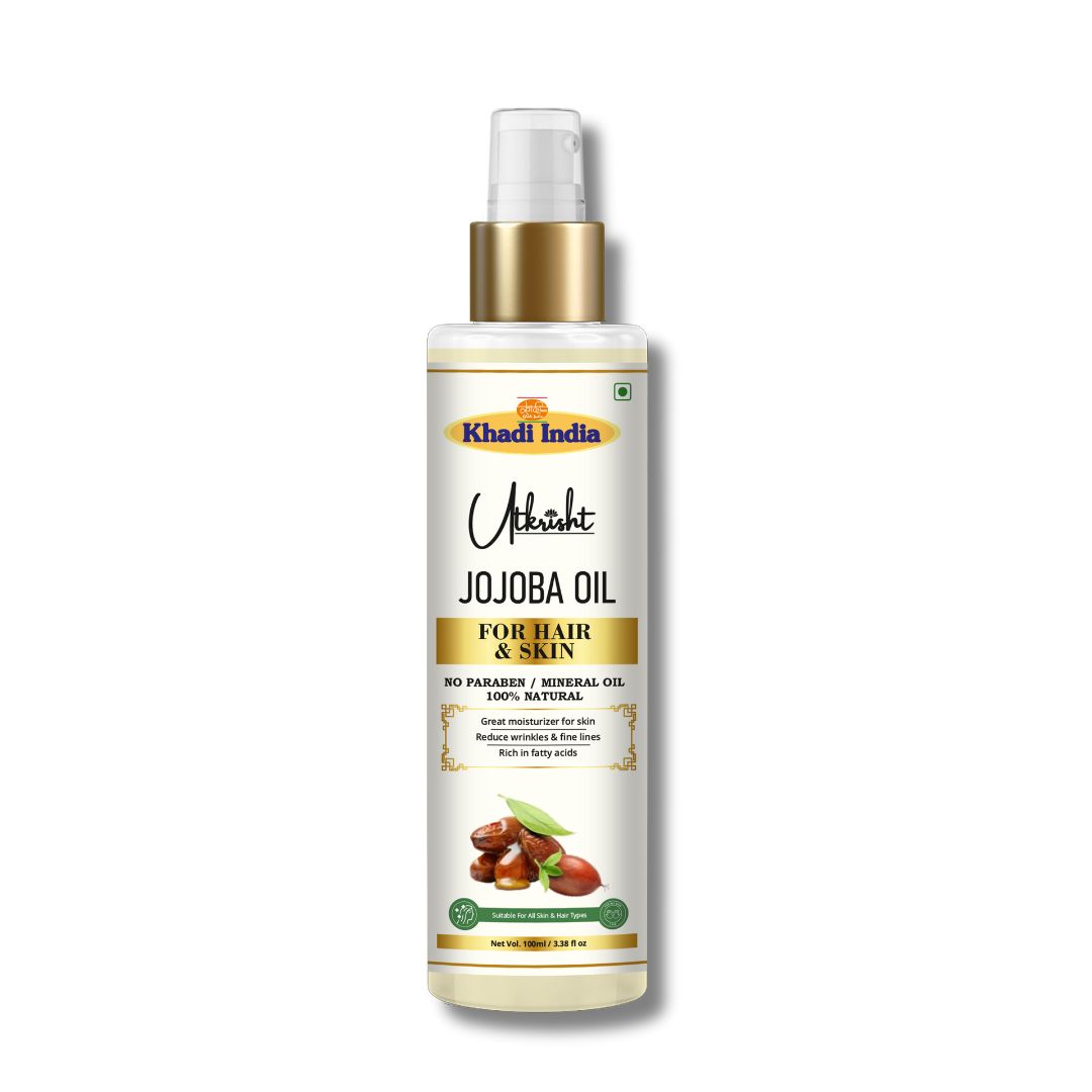 Utkrisht Khadi Jojoba Oil For Hair & Skin 100Ml - Age Group: All Age Group
