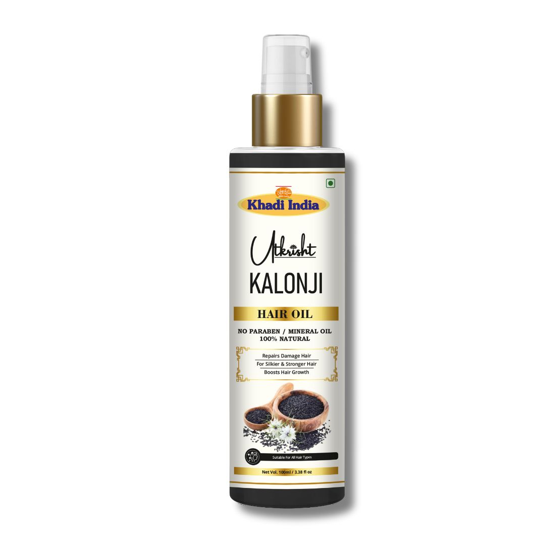 Utkrisht Khadi Kalonji Hair Oil 100Ml - Features: Herbal