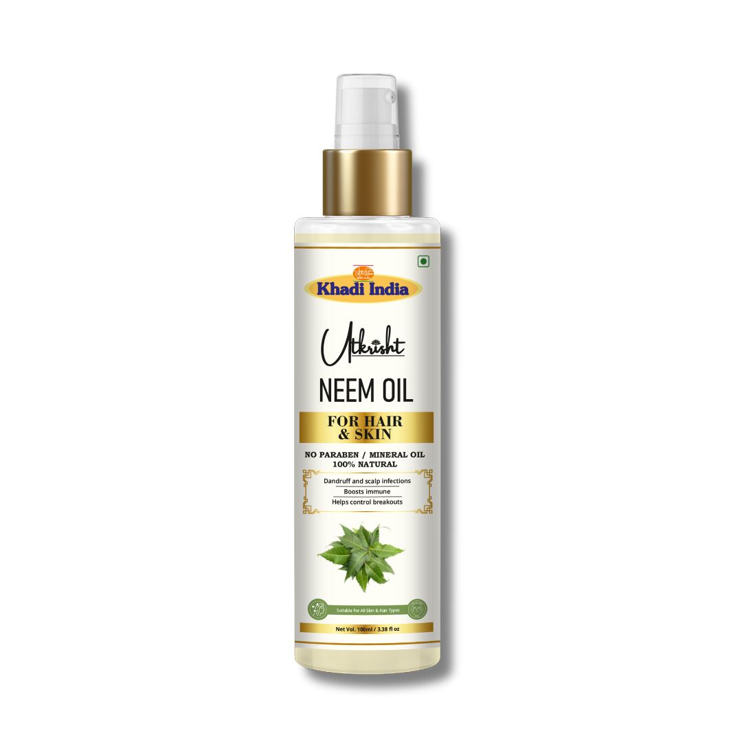 Utkrisht Khadi Neem Oil For Hair & Skin 100ml