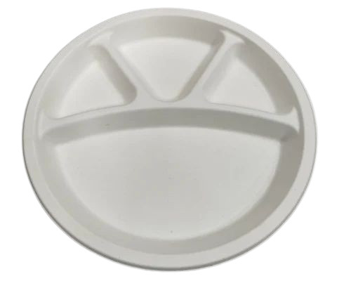 Biodegradable Sugarcane Plates