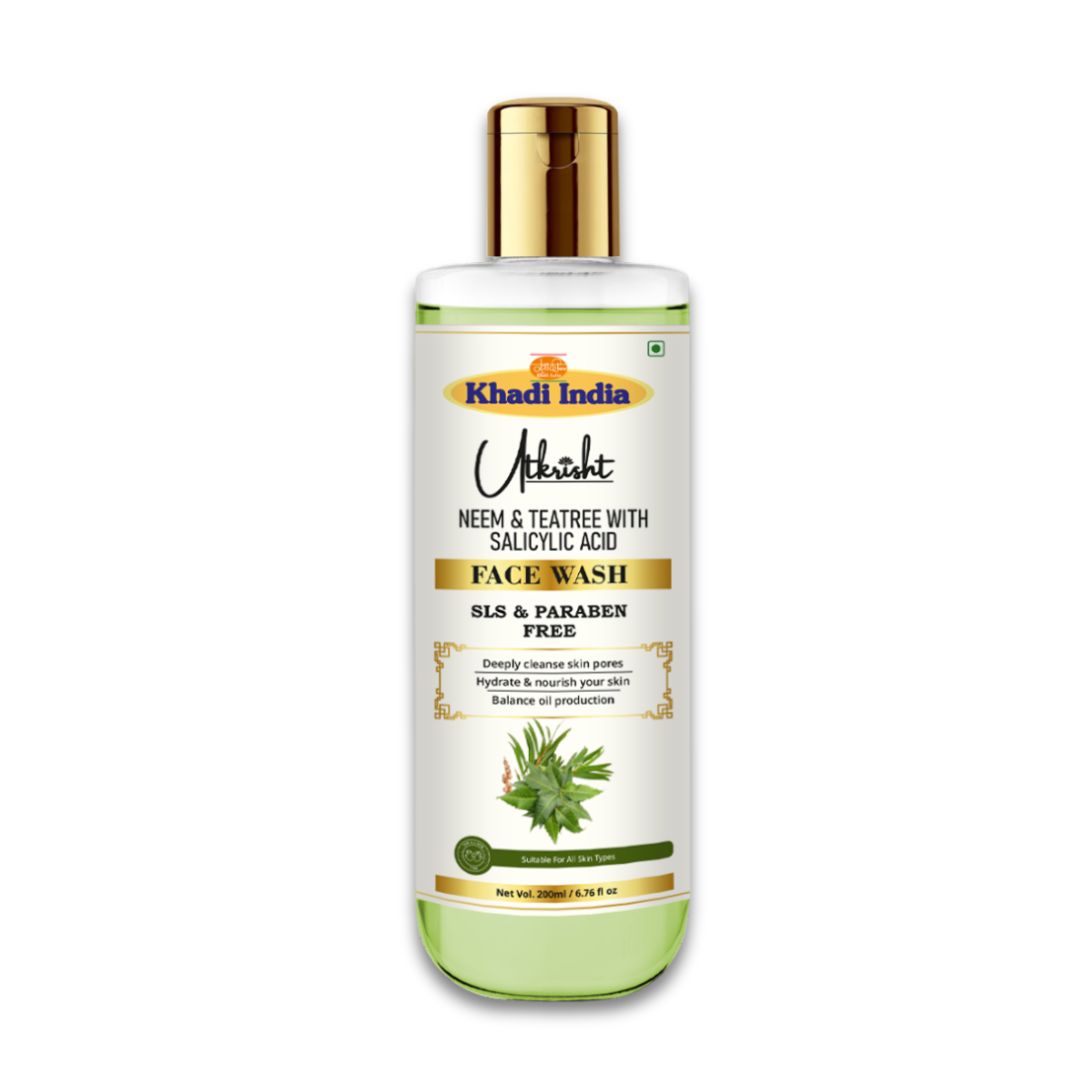 Utkrisht Khadi Neem & Teatree With Salicylic Acid Face Wash 200ml