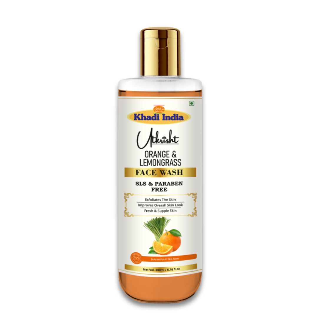 Utkrisht Khadi Orange & Lemongrass Face Wash 200ml