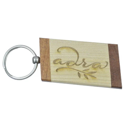 Wooden Fancy Keychain - Design Type: Corner