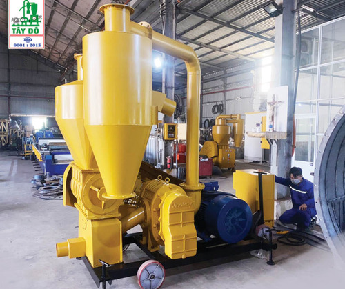 Industrial Rice Husk Pneumatic Vacuum Conveyor - Color: Yellow