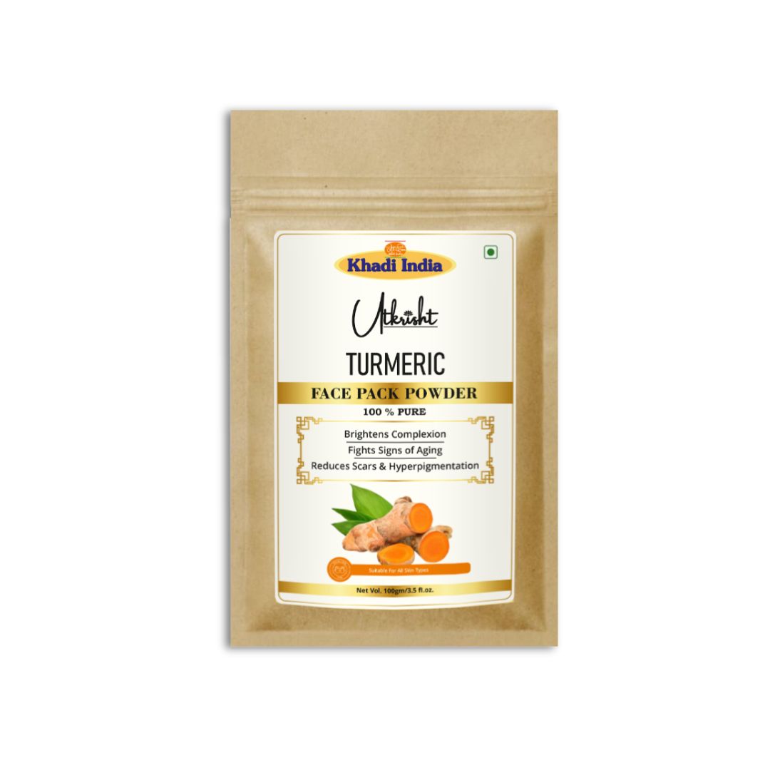 Utkrisht Khadi Herbal Turmeric Face Pack Powder 100gm
