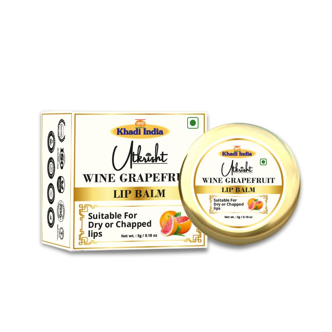 Utkristh Khadi Grapefruit Lip Balm 5 Gm