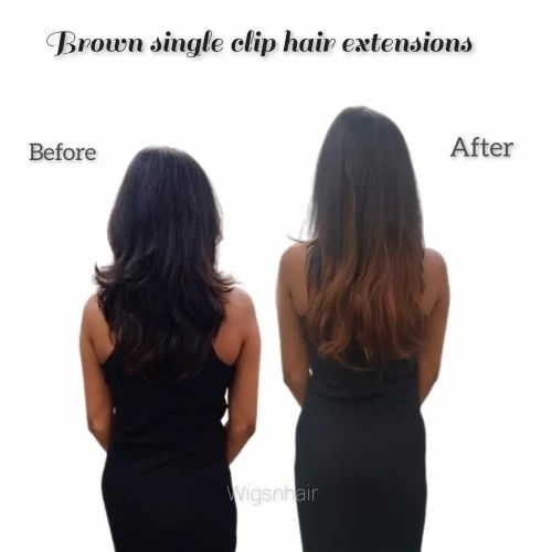 Brown Clip Hair Extension