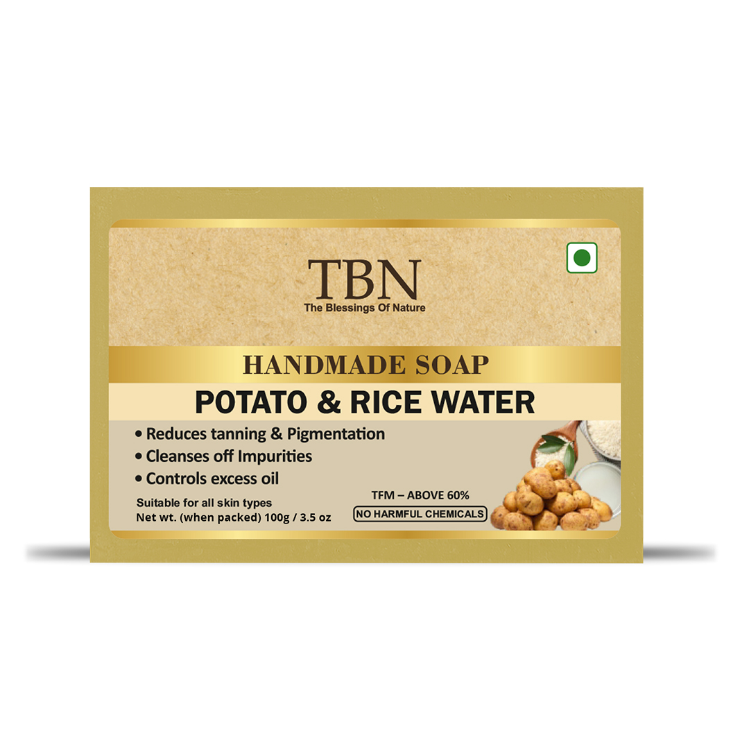Handmade Potato And Rice Water Bath Soap 100gm