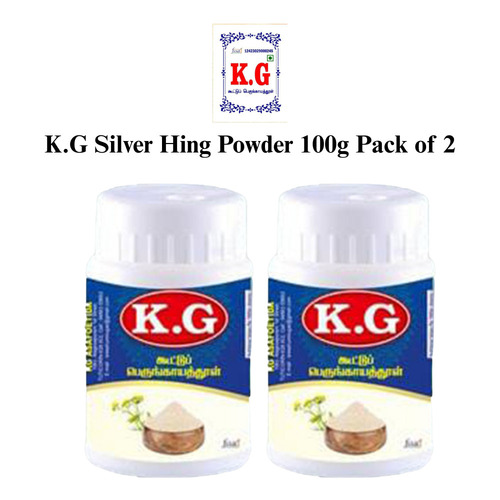 K.G Asafoetida 100G Silver Perungayam Powder Pack Of 2 - Shelf Life: 6 Months