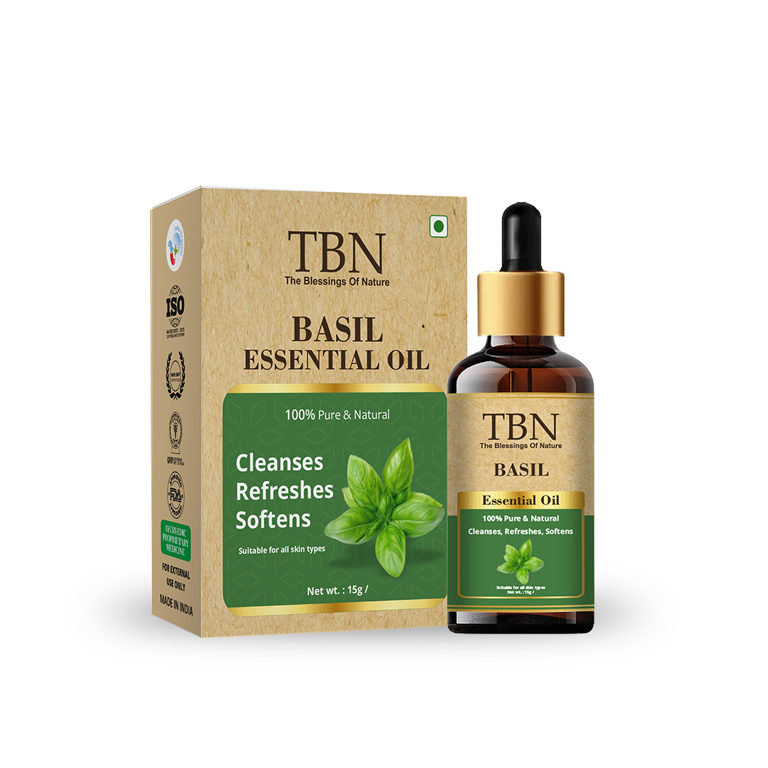 Tbn Natural Basil Essential Oil 15Ml - Grade: A