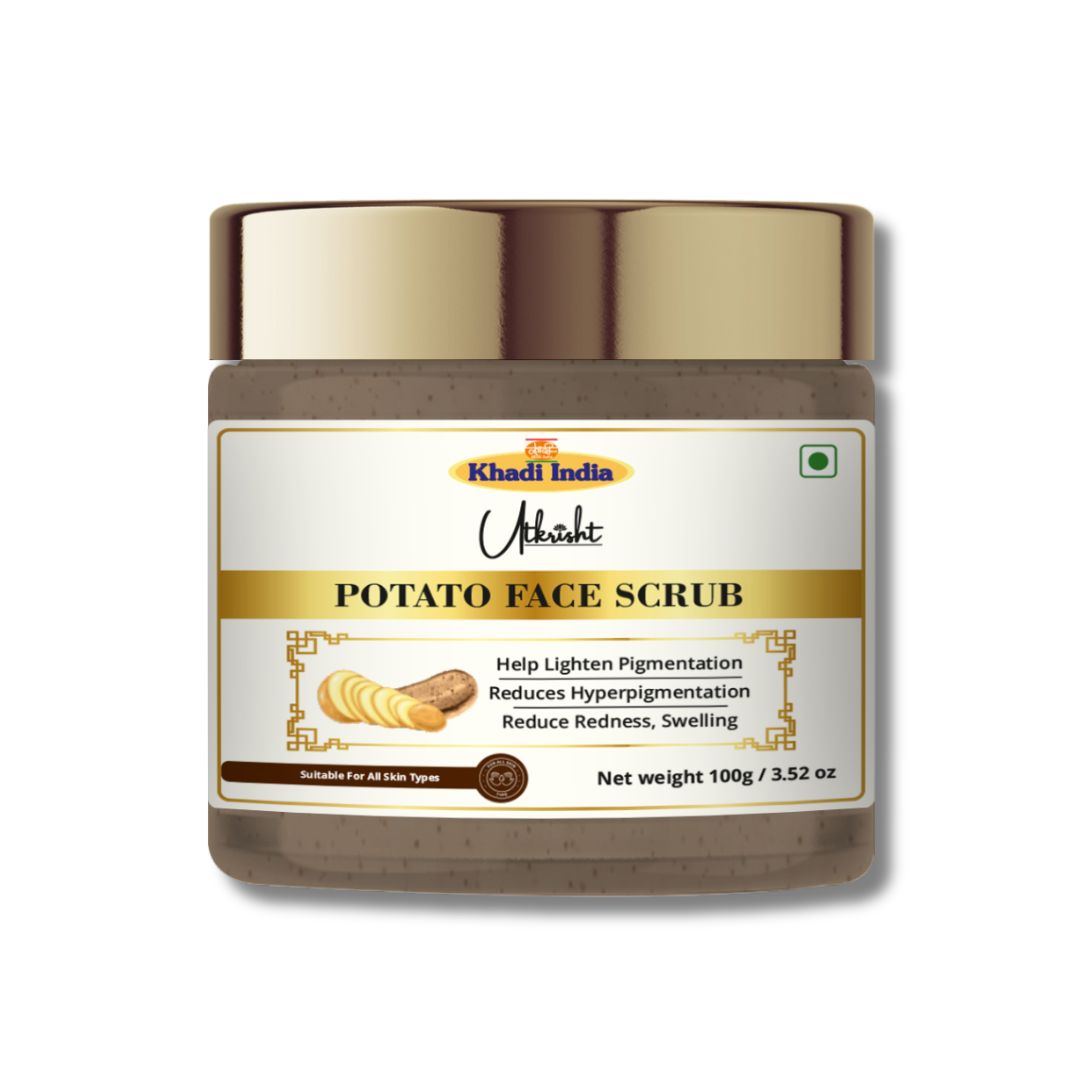 Utkrisht Khadi Potato Face Scrub 100 Gm - Features: Herbal