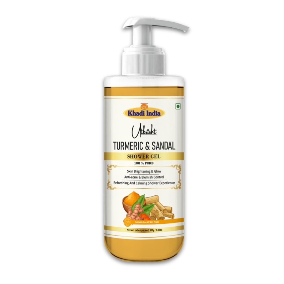Utkrisht Khadi Turmeric & Sandal Shower Gel 300 Ml