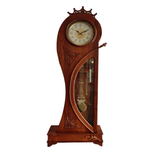Brown Decorative Wooden Clock