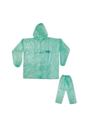 Kinley Light Green Plastic Raincoat