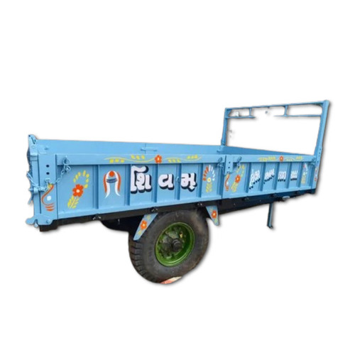 Light Blue Tractor Trolley