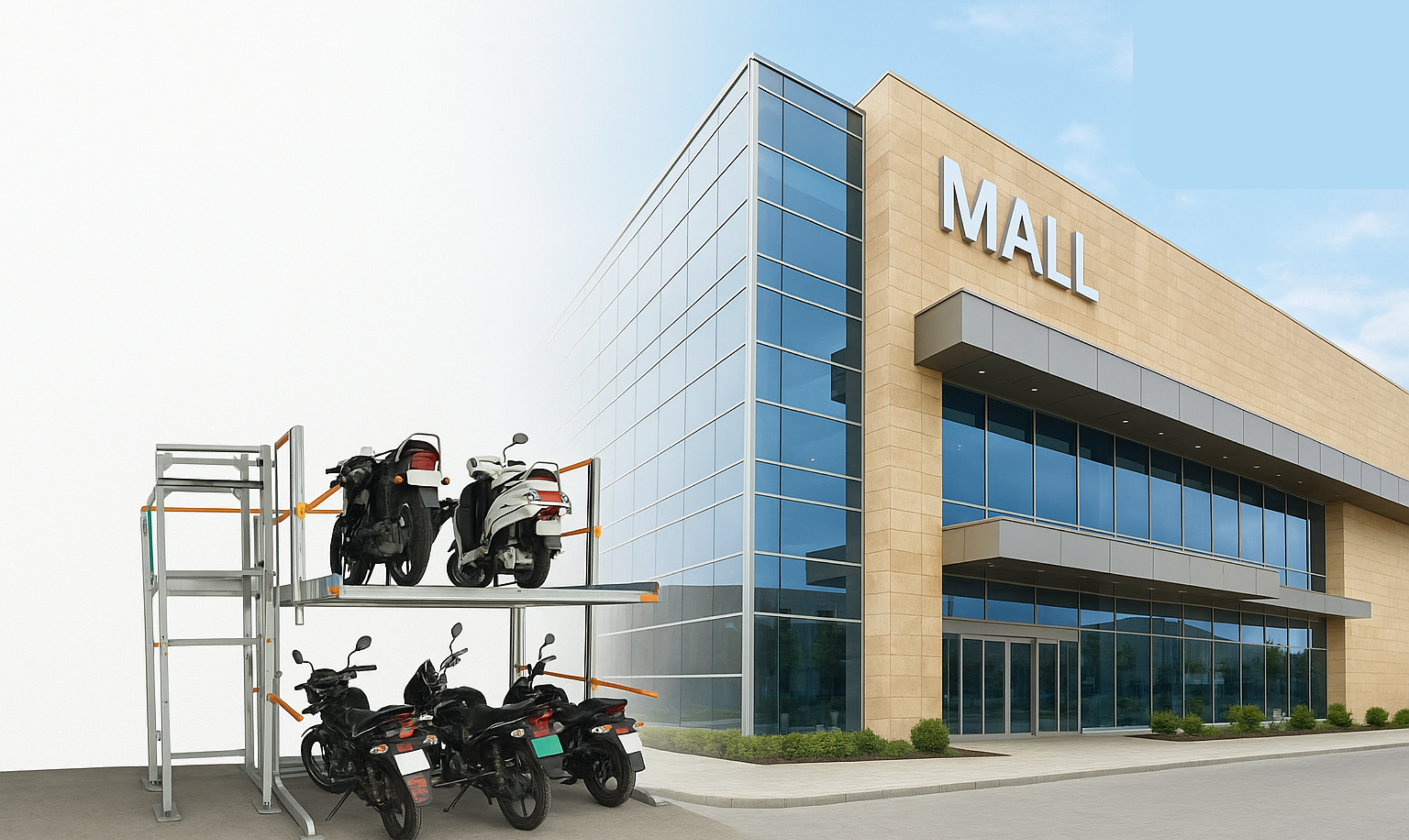 Parklift 211 Two Wheeler Parking System - Weight: 750 Kilograms (Kg)
