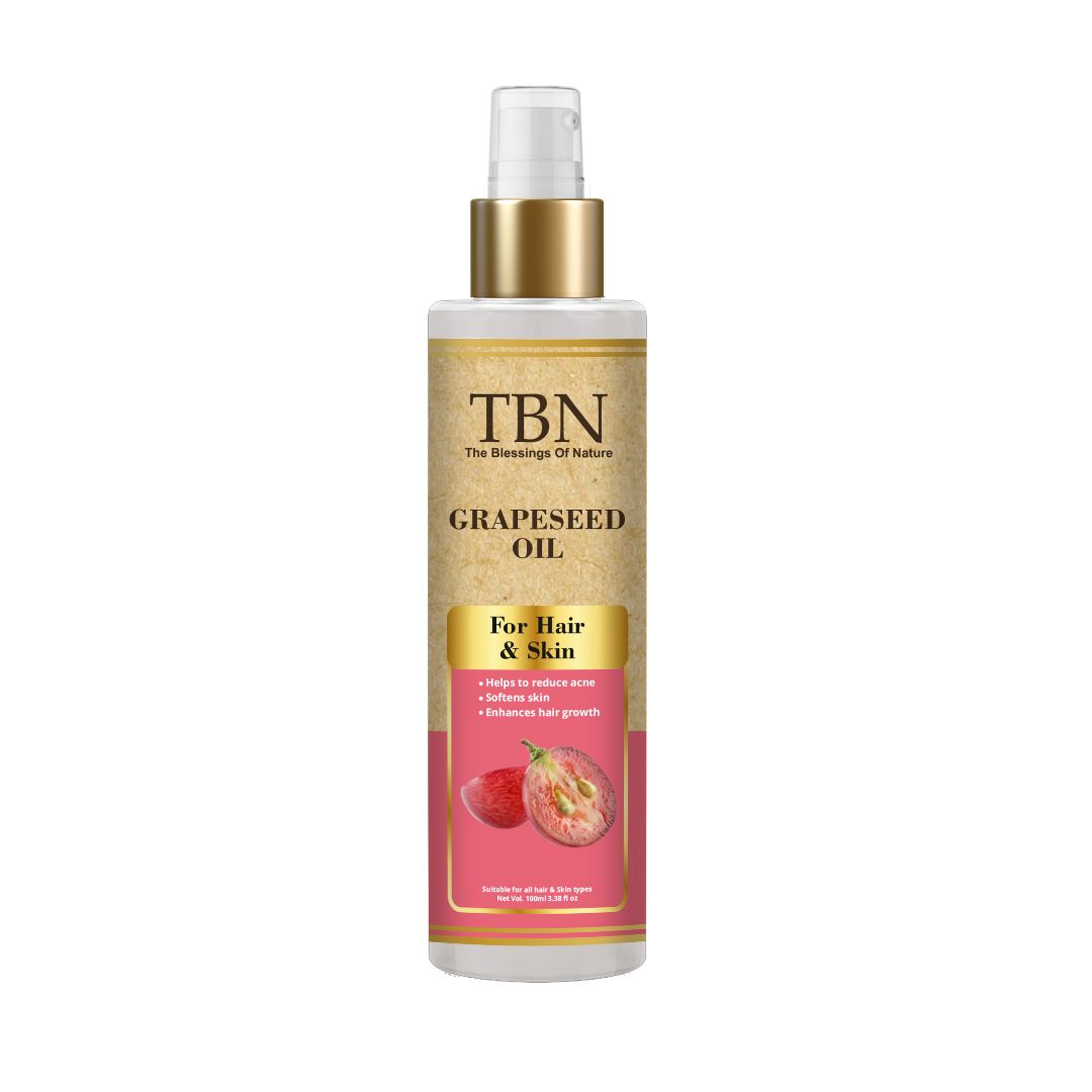Tbn Grapeseed Oil For Hair & Skin 100Ml - Features: Herbal