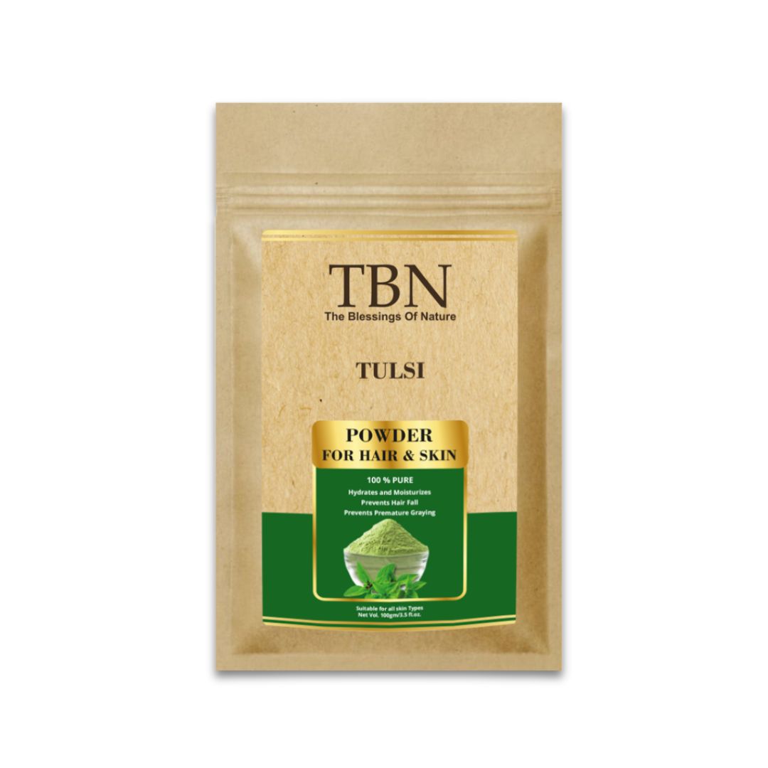 Tbn Tulsi Powder For Hair And Skin 100Gm - Advantage: Healthy