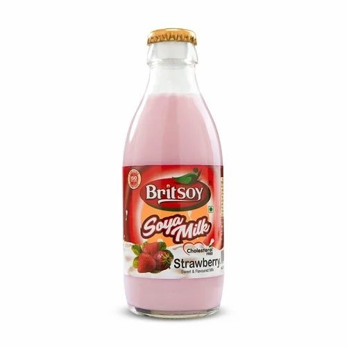 Strawberry Flavoured Soya Milk