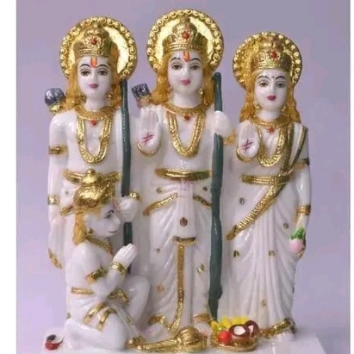 White Marble Ram Darbar Moorti - Feature: Easy To Clean