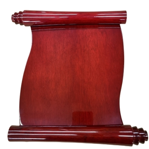 Wooden Scroll Plaque