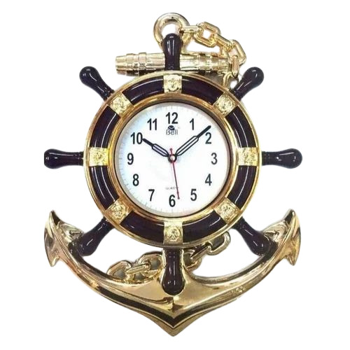 Golden Black Wall Clock