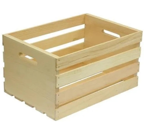 Plain Rectangular Wooden Storage Crate