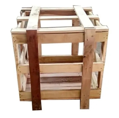 Square Wooden Open Crate