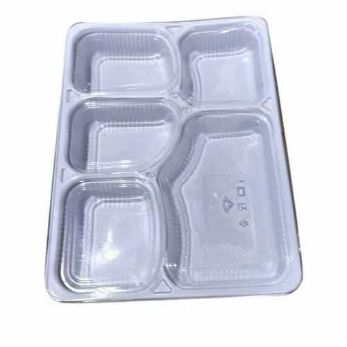5 Compartment Disposable Plate