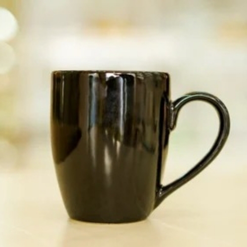 Black Ceramic Home Milk Mugs