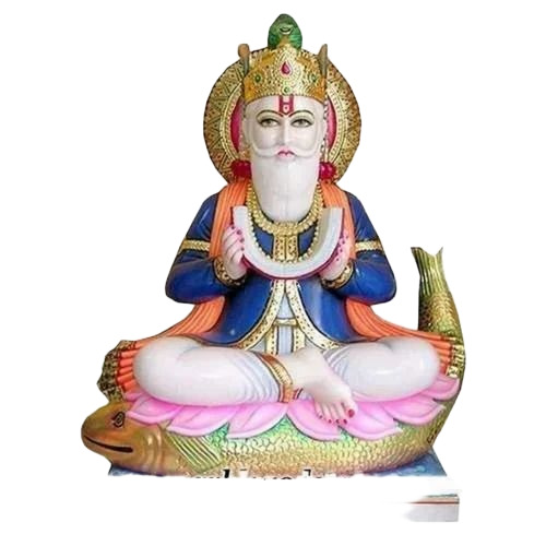 Marble Jhulelal Statue