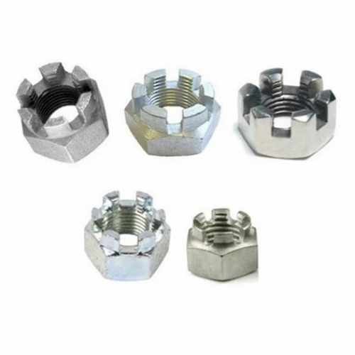 Mild Steel Slotted Hex Nuts