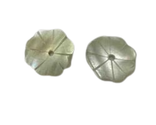 White Flower Plastic Buttons