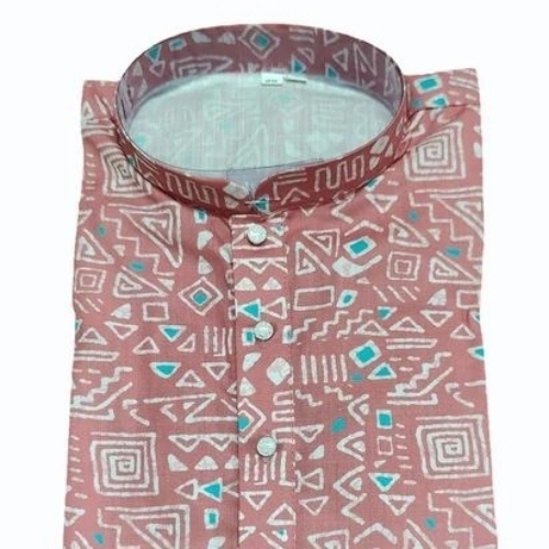 Men Cotton Digital Print Kurta