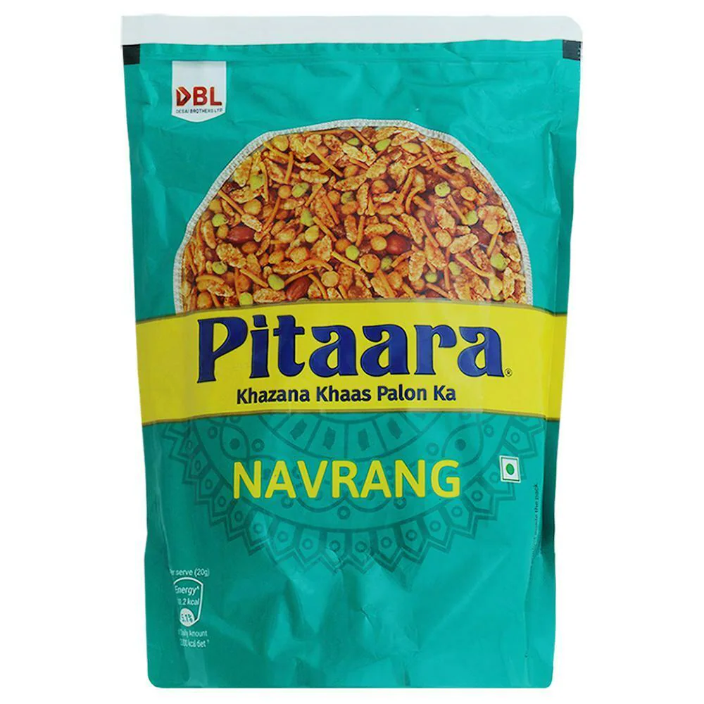 Pitaara Navrang Namkeen (900 Gms) - Additives: Edible Vegetable Oil