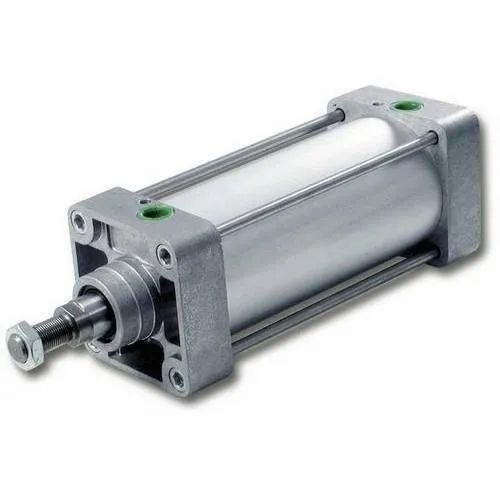 Pneumatic Air Cylinder - Metal Standard Size Silver | Tested for Quality Standards Delivered on Time
