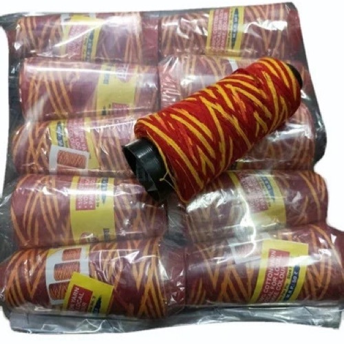 Red Yellow Cotton Pooja Kalawa