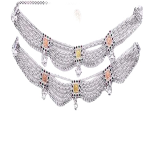 silver anklets