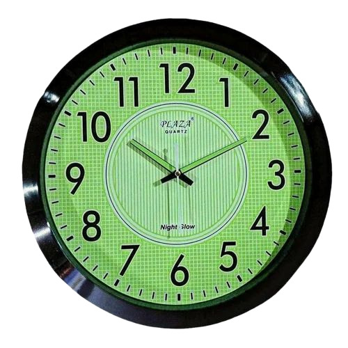Green Plastic Wall Clock