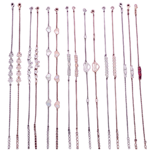 Italian Silver Anklets