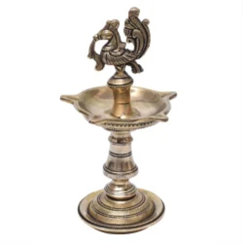 Peacock Oil Lamp