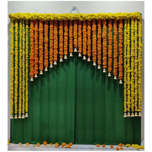 Elegant Look Marigold Wedding Backdrop