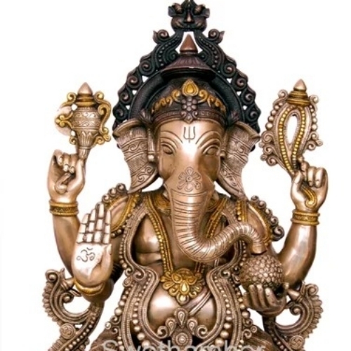 Brass Ganesha Idol