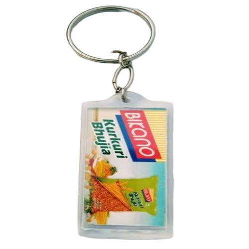Crystal Photo Plastic Keychains