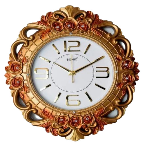 Flower Design Wall Clock