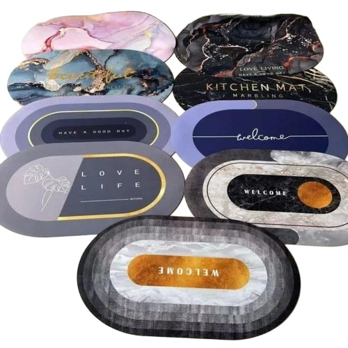 Printed Bathroom Floor Mats