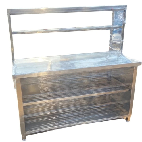 Rectangular Stainless Steel Display Counter